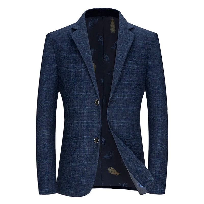 Classic Stripe Elegance Blazer Classic Stripe Elegance Blazer Inyourhand Dark Blue M (EUR XXS) 