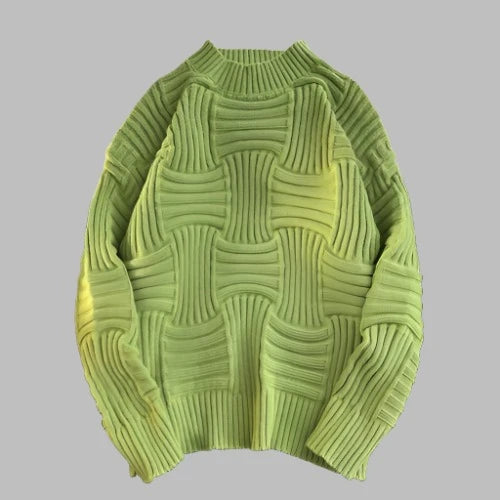 Loose Knitted Pullover Loose Knitted Pullover In Your Hand Store Green L 