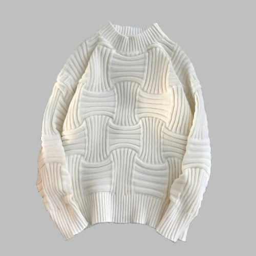 Loose Knitted Pullover Loose Knitted Pullover In Your Hand Store White XXL 