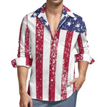 USA Stars Flag Stripes Long Sleeve USA Stars Flag Stripes Long Sleeve Inyourhand Shirt 9 4XL 