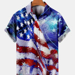 Men’S Vintage Flag Day 4Th Of July Print Casual Short Sleeve Shirt Men’S Vintage Flag Day 4Th Of July Print Casual Short Sleeve Shirt Inyourhand As picture 5 XL 