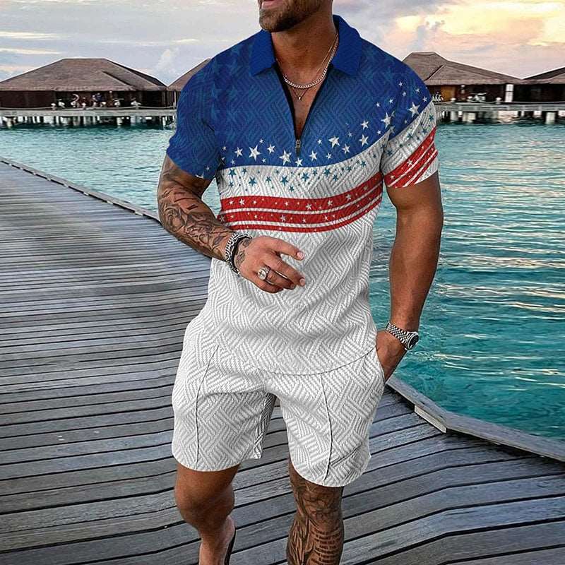 Stars & Stripes Men's Tracksuit Set Stars & Stripes Men's Tracksuit Set Inyourhand   