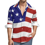 USA Stars Flag Stripes Long Sleeve USA Stars Flag Stripes Long Sleeve Inyourhand Shirt 4 3XL 