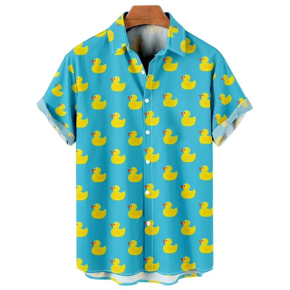 Men's Shirts Cute Duck Men's Shirts Cute Duck In Your Hand Store 03 3XL 