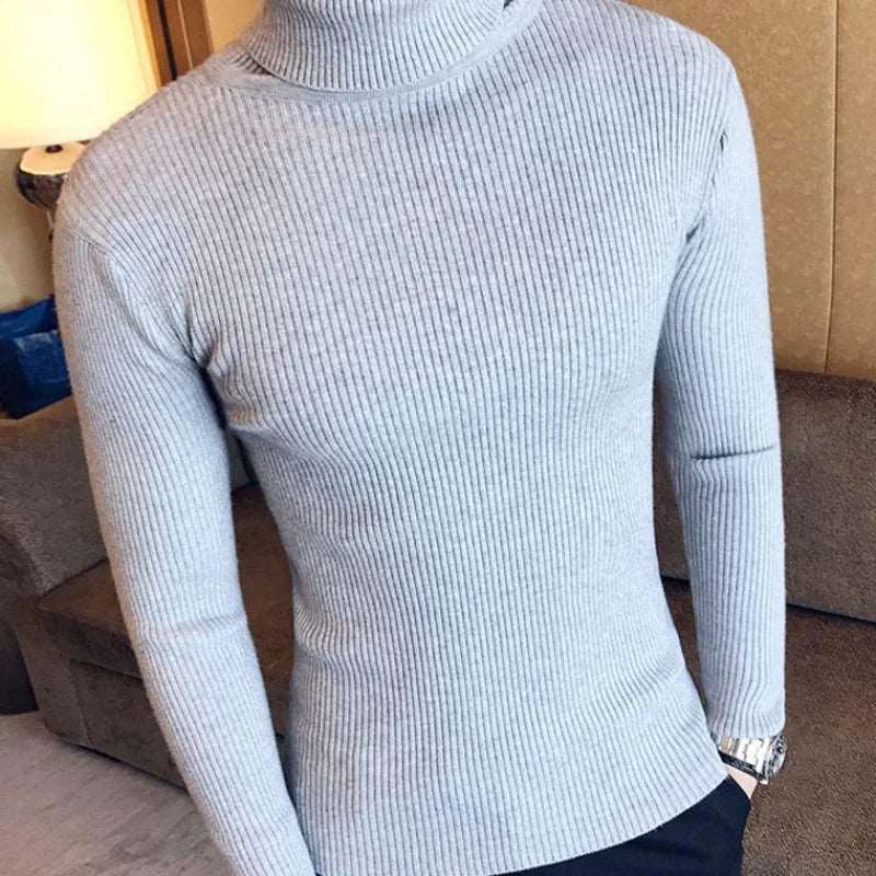 Winter Warmth Turtleneck Sweater Winter Warmth Turtleneck Sweater Inyourhand 03 Grey 3XL(70-95Kg) 