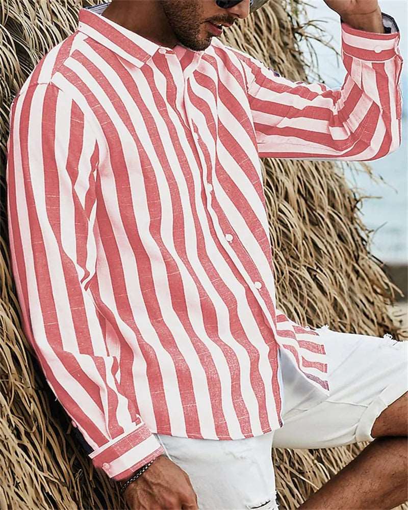 Long Sleeve Striped Long Sleeve Striped Inyourhand 2 85-99KG  4XL 