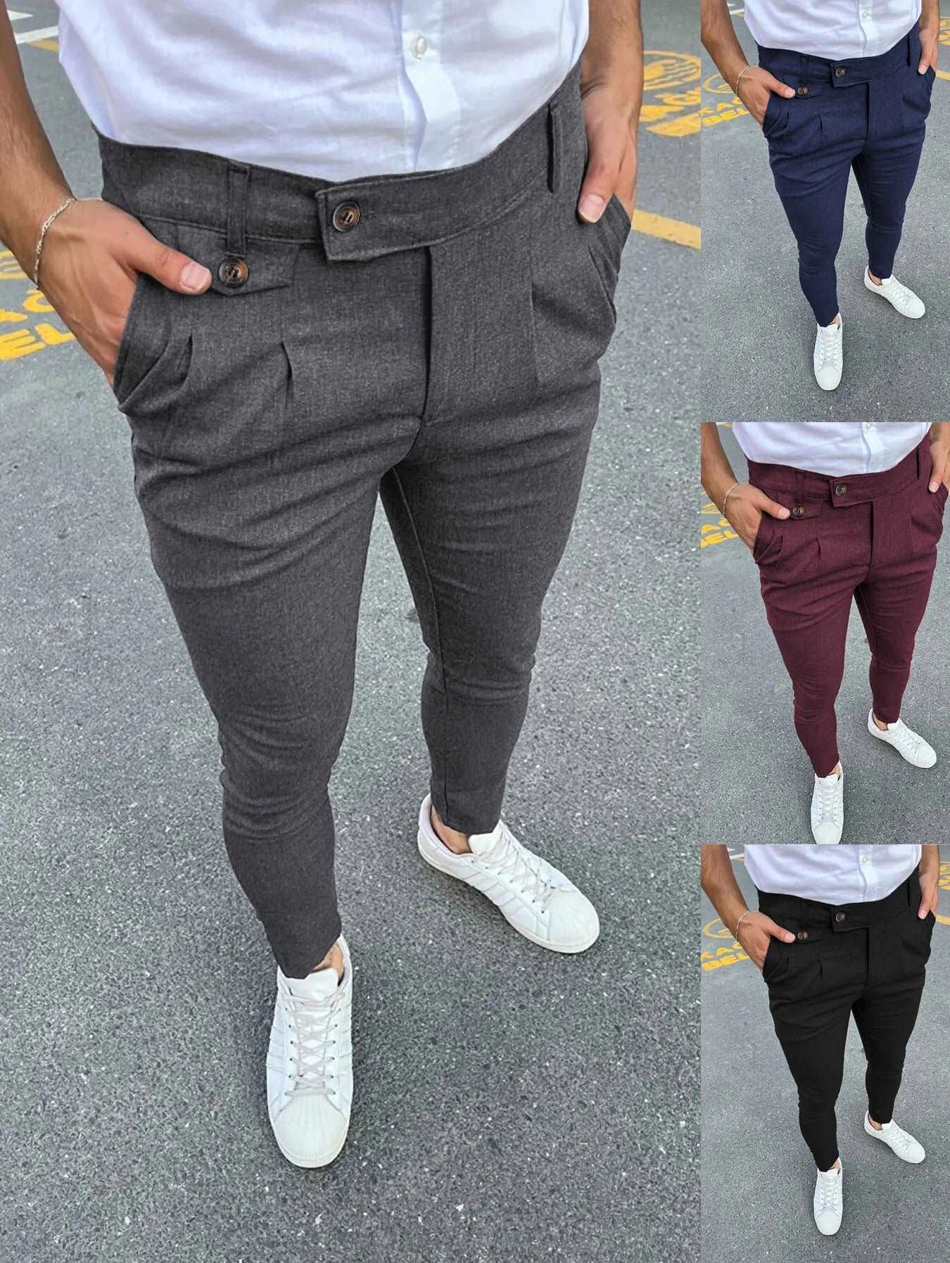 Men's Casual Skinny Pants Men's Casual Skinny Pants Inyourhand   