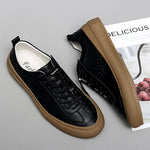 Classic Men Black White Sneakers Genuine Leather Classic Men Black White Sneakers Genuine Leather In Your Hand Store   