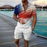 Stars & Stripes Men's Tracksuit Set Stars & Stripes Men's Tracksuit Set Inyourhand Set 5 5XL 