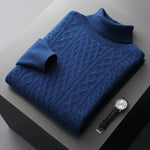 Thick jacquard pullover thick jacquard pullover In Your Hand Store Navy Blue XXXL 