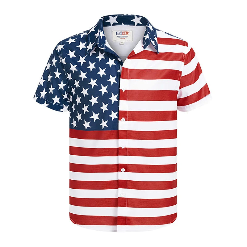 Stars & Stripes Patriotic Graphic Shirt Stars & Stripes Patriotic Graphic Shirt Inyourhand Shirt 1 XXL 