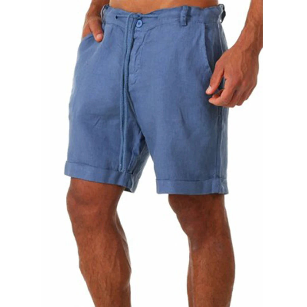 Men's Cotton Linen shorts Men's Cotton Linen shorts In Your Hand Store   