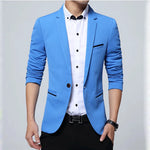 Classic Stripe Elegance Blazer Classic Stripe Elegance Blazer Inyourhand Sky blue M (47-54KG) 