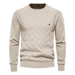 Cozy Argyle Pullover for Men Cozy Argyle Pullover for Men Inyourhand Khaki Size M 65-72 kg 