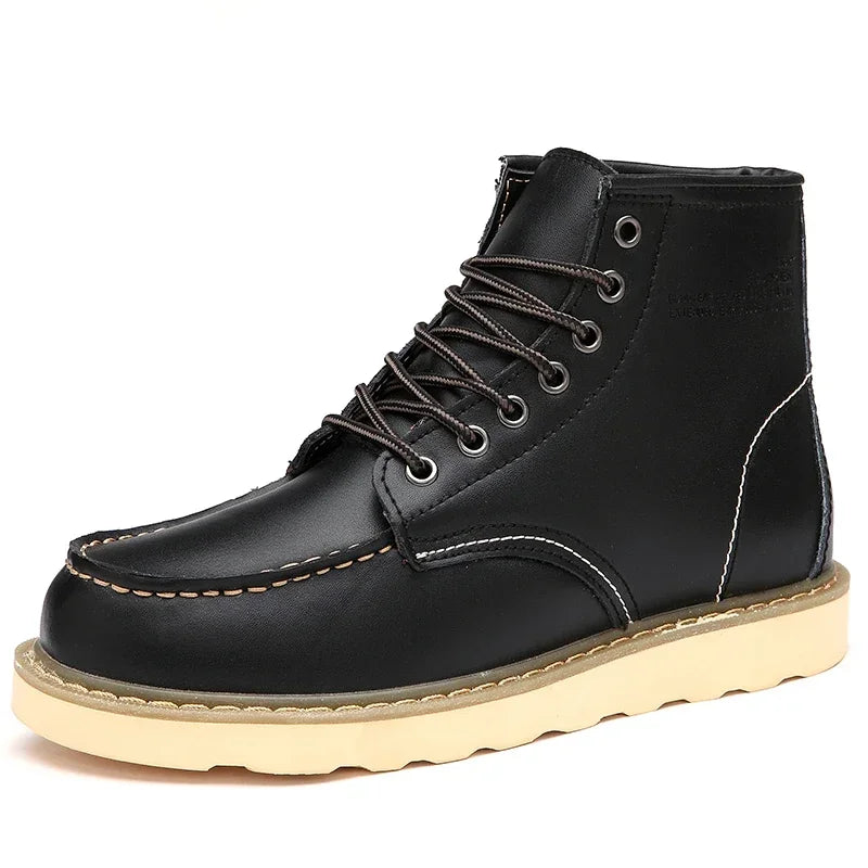 Men's Boots Genuine Leather Men's Boots Genuine Leather In Your Hand Store black 39 