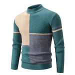 Men's Casual Warm Neck Sweater Men's Casual Warm Neck Sweater In Your Hand Store green and gray M 