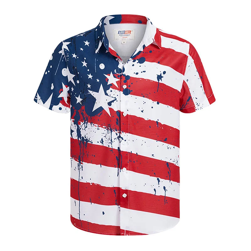 Stars & Stripes Patriotic Graphic Shirt Stars & Stripes Patriotic Graphic Shirt Inyourhand Shirt 4 6XL 