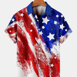 Men’S Vintage Flag Day 4Th Of July Print Casual Short Sleeve Shirt Men’S Vintage Flag Day 4Th Of July Print Casual Short Sleeve Shirt Inyourhand As picture 2 XL 