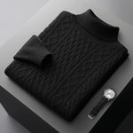 Thick jacquard pullover thick jacquard pullover In Your Hand Store Black XXXL 