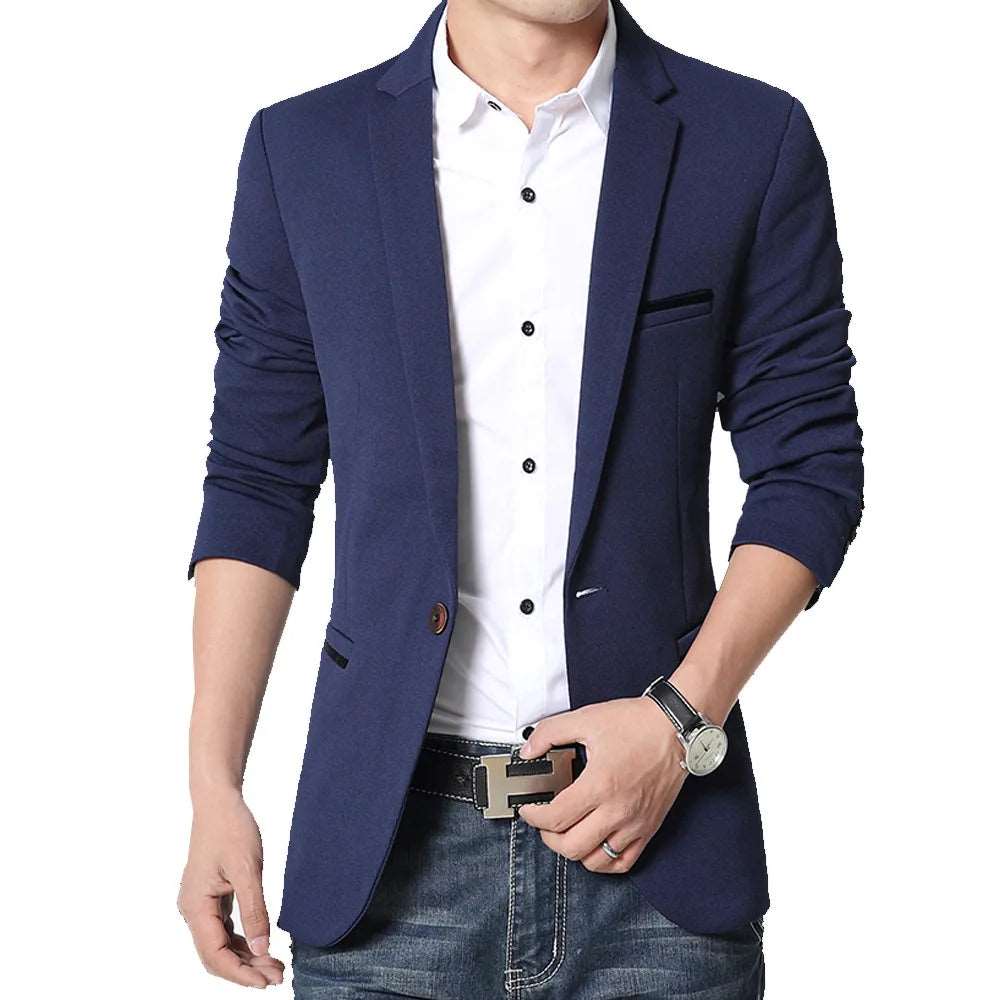 Classic Stripe Elegance Blazer Classic Stripe Elegance Blazer Inyourhand navy blue M (47-54KG) 