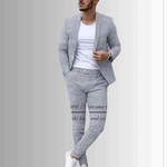 Modern Muse Slim Fit Suit Modern Muse Slim Fit Suit Inyourhand Gray 5XL (EU 60 