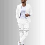 Modern Muse Slim Fit Suit Modern Muse Slim Fit Suit Inyourhand White M (EU 48 